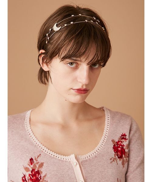 FURFUR(ファーファー)の「ムーン&スターモチーフカチューシャ FURFUR(ファーファー)の「ムーン&スターモチーフカチューシャ