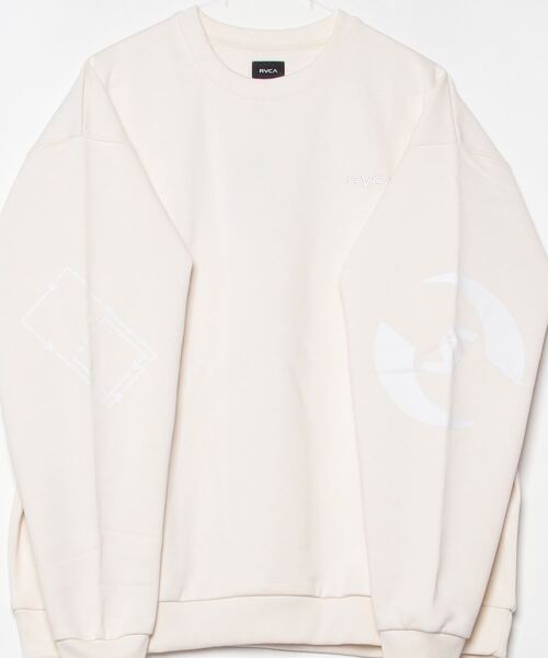 RVCA（ルーカ）の「【WEB限定】[RVCA/ルーカ] STACKHOUSE CR バックプリント クルーネックスウェット【追加】（スウェット・レディース・ブラック/オフホワイト/キャメル・M/L/XL）」の6枚目の写真