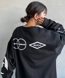 【WEB限定】[RVCA/ルーカ] STACKHOUSE CR バックプリント クルーネックスウェット【追加】