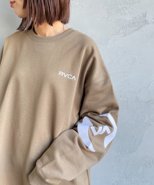 RVCA（ルーカ）の「【WEB限定】[RVCA/ルーカ] STACKHOUSE CR バックプリント クルーネックスウェット【追加】（スウェット・レディース・ブラック/オフホワイト/キャメル・M/L/XL）」の10枚目の写真
