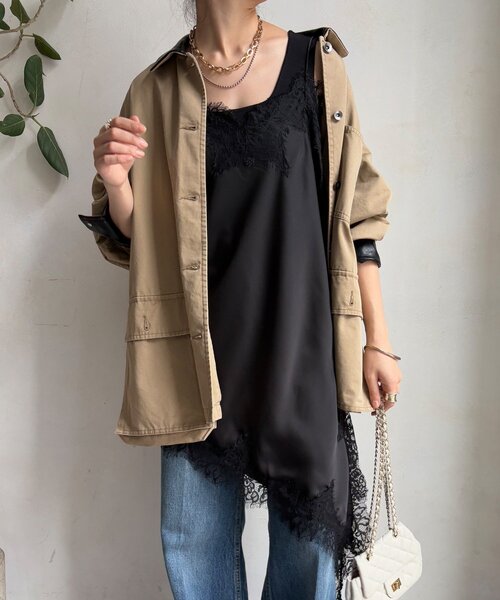 セール】アシメレースキャミ（キャミソール）｜DouDou（ドゥドゥ）の