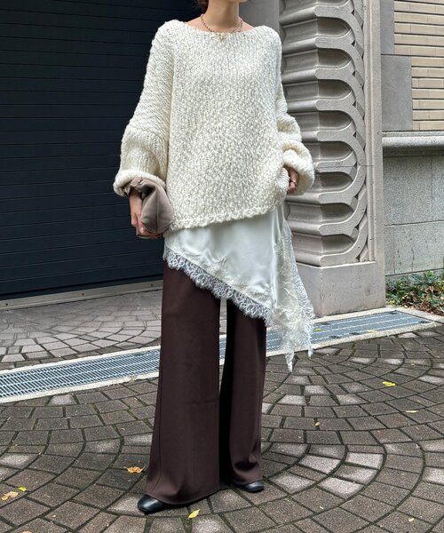 アシメレースキャミ（キャミソール）｜DouDou（ドゥドゥ）の