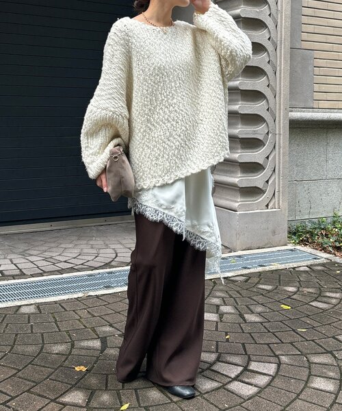 アシメレースキャミ（キャミソール）｜DouDou（ドゥドゥ）の