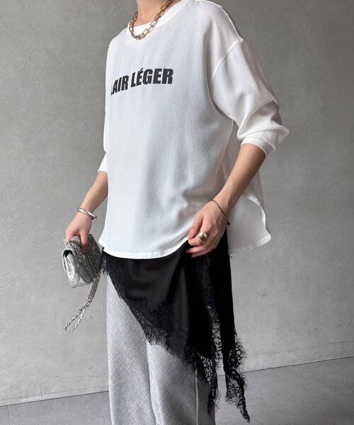 DouDou（ドゥドゥ）の「アシメレースキャミ（キャミソール・レディース・アイボリー/ブラック/ライトベージュ/ブラウン・FREE）」の16枚目の写真