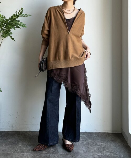 アシメレースキャミ（キャミソール）｜DouDou（ドゥドゥ）の