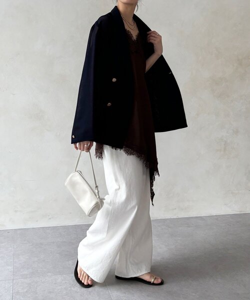 DouDou（ドゥドゥ）の「アシメレースキャミ（キャミソール）」 - WEAR