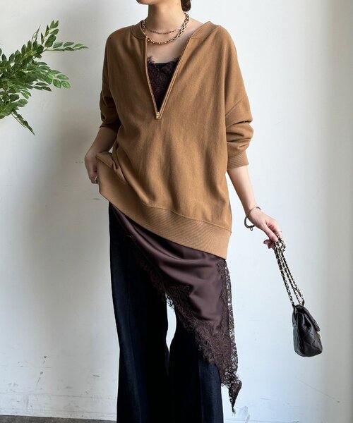 DouDou（ドゥドゥ）の「アシメレースキャミ（キャミソール）」 - WEAR