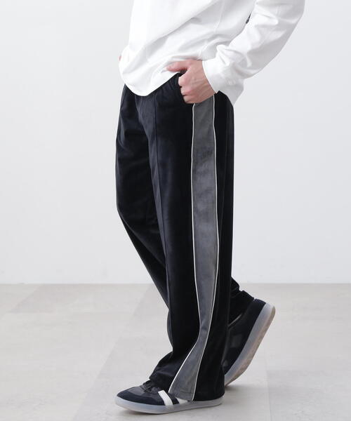 MANASTASH（マナスタッシュ）の「MANASTASH/マナスタッシュ　VELVET TRACK PANTS/ベルベットトラックパンツ（その他パンツ・メンズ・ネイビー/モスグリーン/ブラック・L/S/XL/M）」の2枚目の写真