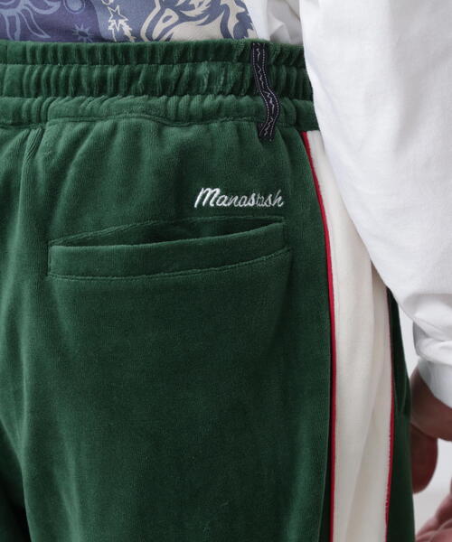 MANASTASH（マナスタッシュ）の「MANASTASH/マナスタッシュ　VELVET TRACK PANTS/ベルベットトラックパンツ（その他パンツ・メンズ・ネイビー/モスグリーン/ブラック・L/S/XL/M）」の17枚目の写真