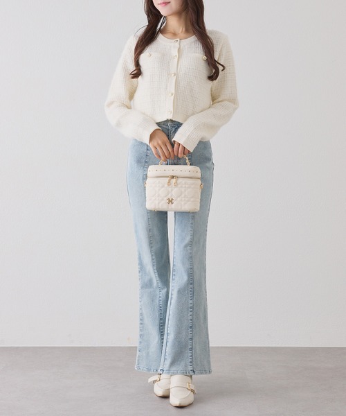 one after another NICE CLAUP(ワンアフターアナザーナイスクラップ)の「【S/Mサイズ展開】フレアデニムパンツ(デニムパンツ・レディース・ライトブルー/ブルー/グレー・MEDIUM/SMALL)」の21枚目の写真