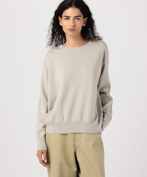 【ほぼ新品！】GALERIE VIE ウーステッドウール ラウンドネック ウーステッドウール ラウンドネックプルオーバー（ニット/セーター