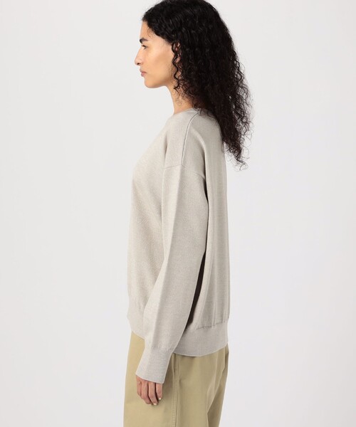 ウーステッドウール ラウンドネックプルオーバー（ニット/セーター