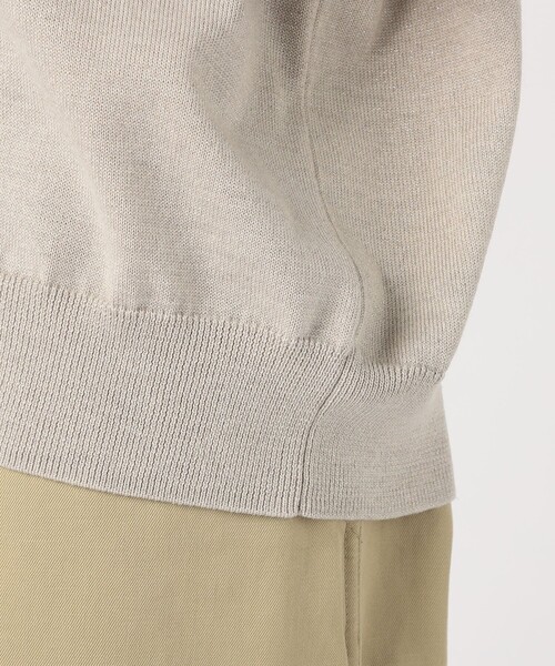 ウーステッドウール ラウンドネックプルオーバー（ニット/セーター