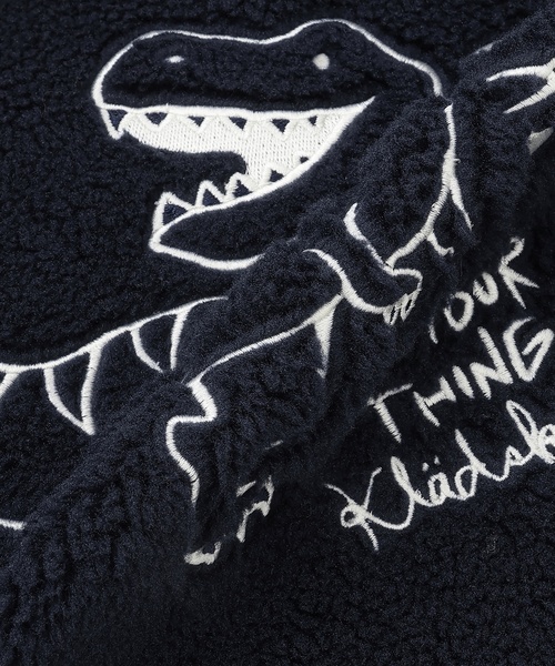 kladskap（クレードスコープ）の「恐竜ボアブルゾン（ブルゾン・キッズ・ネイビー/アイボリー・110cm/120cm/130cm/90cm/100cm）」の9枚目の写真