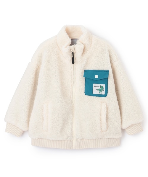 kladskap（クレードスコープ）の「恐竜ボアブルゾン（ブルゾン・キッズ・ネイビー/アイボリー・110cm/120cm/130cm/90cm/100cm）」の13枚目の写真