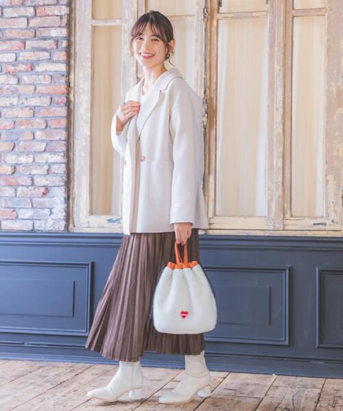 ITS'DEMO（イッツデモ）の「＜Lee別注＞ボアリバーシブルトート（トートバッグ・レディース・ブルー/カーキ/オレンジ・00）」の6枚目の写真