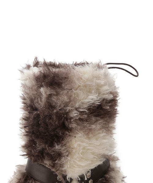 LILY BROWN（リリーブラウン）の「ハーネスストラップファーブーツ（ブーツ・レディース・ベージュ・S）」の6枚目の写真