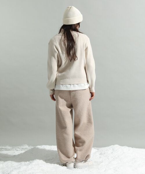 CRAFT STANDARD BOUTIQUE（クラフトスタンダードブティック）の「ミニモールハーフジップニットプルオーバー＜ハンドウォッシャブル＞◆（ニット/セーター・レディース・オフホワイト/ブルー系その他7/ダークグレー・FREE）」の19枚目の写真