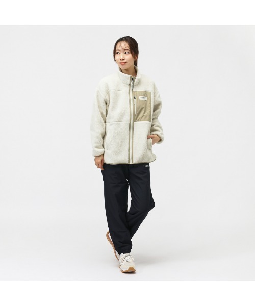 UNDER ARMOUR（アンダーアーマー）の「アンダーアーマー  UAシェルパ フルジップ ジャケット（ブルゾン・レディース・アイボリー/ブラック・M/L）」の3枚目の写真