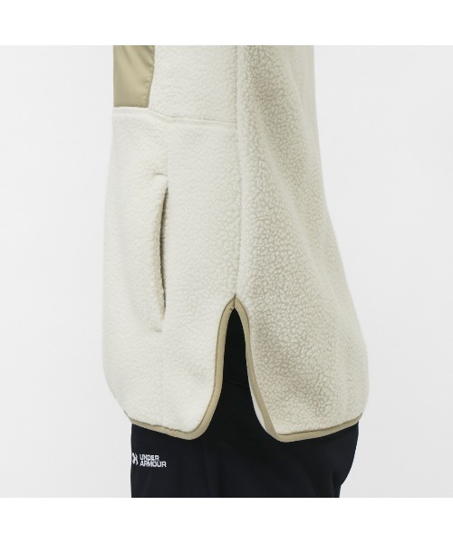 UNDER ARMOUR（アンダーアーマー）の「アンダーアーマー  UAシェルパ フルジップ ジャケット（ブルゾン・レディース・アイボリー/ブラック・M/L）」の8枚目の写真