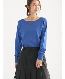 Te chichi | スクエアチャームキーネックプルオーバー(ニット/セーター)