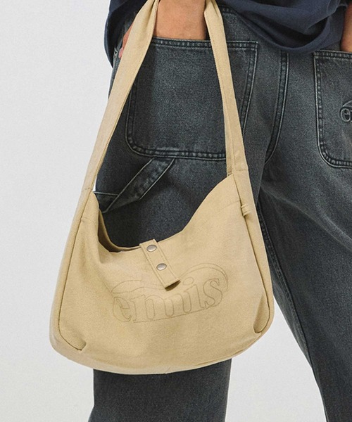 EMIS（イミス）の「VINTAGE COTTON TOTE BAG（トートバッグ・レディース・ブラウン/ベージュ/ブラック・FREE）」の3枚目の写真