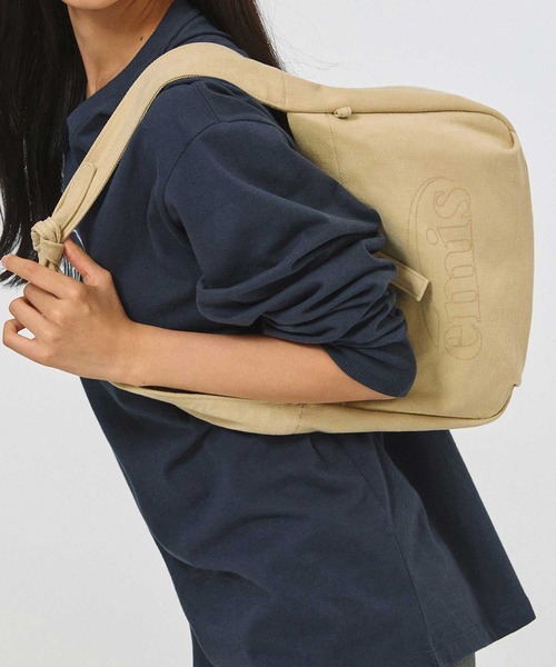 EMIS（イミス）の「VINTAGE COTTON TOTE BAG（トートバッグ・レディース・ブラウン/ベージュ/ブラック・FREE）」の8枚目の写真