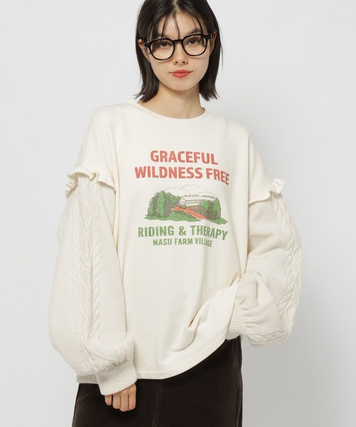 セール】【NASU FARM VILLAGE】スウェットコンビニット（ニット