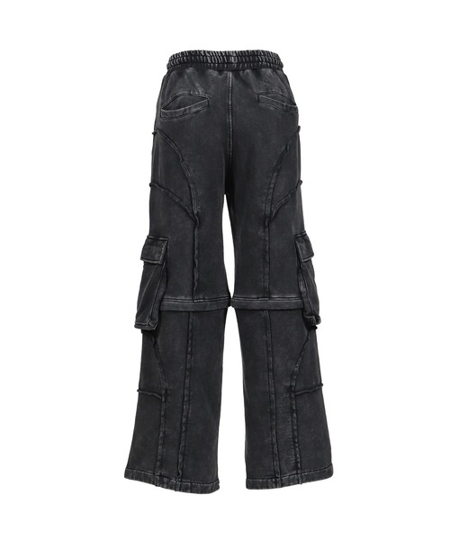 VIVAMUS(ヴィヴァムス)の「SPLIT SWEAT PANTS(スウェットパンツ・レディース・グレー/ブラック・3/1)」の3枚目の写真