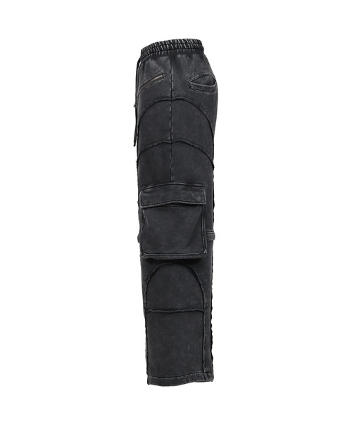 VIVAMUS(ヴィヴァムス)の「SPLIT SWEAT PANTS(スウェットパンツ・レディース・グレー/ブラック・3/1)」の4枚目の写真