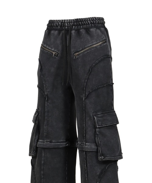 VIVAMUS(ヴィヴァムス)の「SPLIT SWEAT PANTS(スウェットパンツ・レディース・グレー/ブラック・3/1)」の5枚目の写真