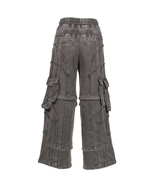 VIVAMUS(ヴィヴァムス)の「SPLIT SWEAT PANTS(スウェットパンツ・レディース・グレー/ブラック・3/1)」の6枚目の写真