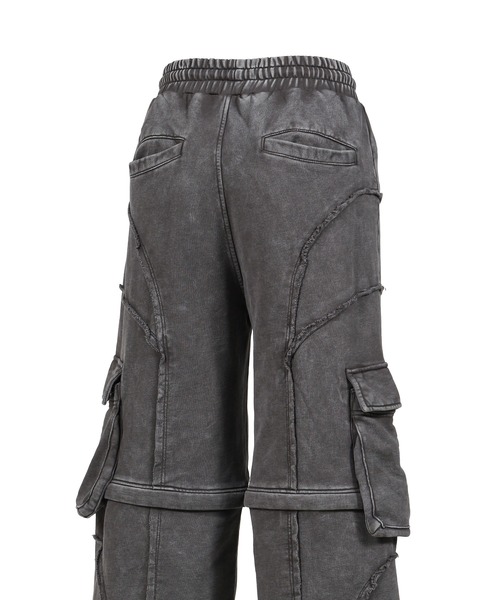 VIVAMUS(ヴィヴァムス)の「SPLIT SWEAT PANTS(スウェットパンツ・レディース・グレー/ブラック・3/1)」の9枚目の写真