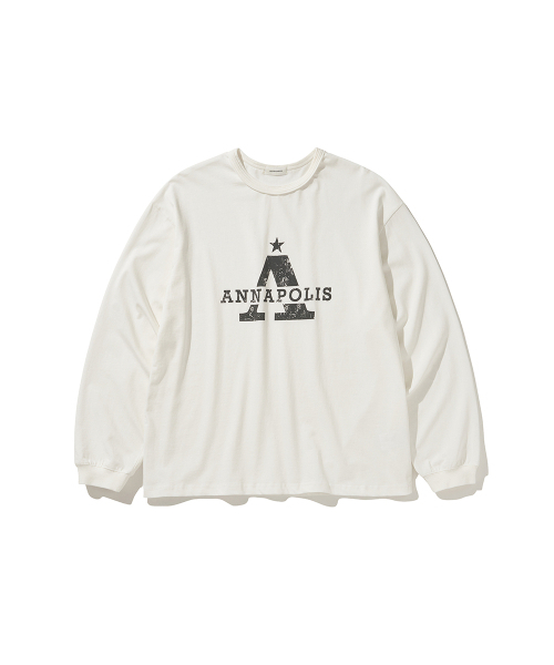 HISHANDER(ヒズハンダー)の「ANNAPOLIS L/S TEE WHITE(Tシャツ/カットソー・メンズ・その他・3/1/2)」の6枚目の写真