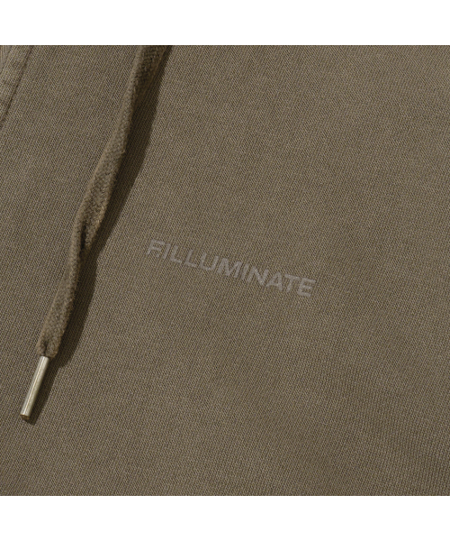 F.ILLUMINATE(フィルミネイト)の「アセンティックロゴピグメントフードジップアップ-ブラウン(パーカー・レディース・その他・SMALL/MEDIUM/LARGE)」の7枚目の写真