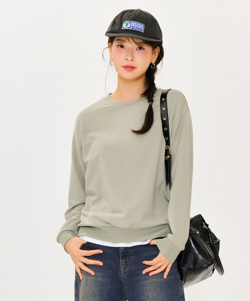 CHASECULT（チェイスカルト）の「レディースエッセンシャルデイリースウェットシャツ-ミント（スウェット・レディース・ミント・90/85）」の3枚目の写真