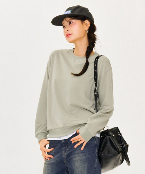 CHASECULT（チェイスカルト）の「レディースエッセンシャルデイリースウェットシャツ-ミント（スウェット・レディース・ミント・90/85）」の4枚目の写真