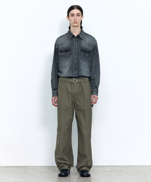 INSILENCE(インサイロンス)の「ベクサテン フレンチ ワークパンツ オリーブ(その他パンツ・レディース・その他・SMALL/MEDIUM/LARGE)」の1枚目の写真