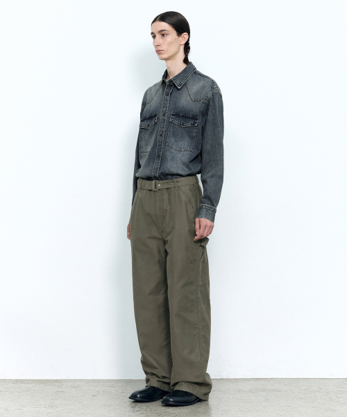 INSILENCE(インサイロンス)の「ベクサテン フレンチ ワークパンツ オリーブ(その他パンツ・レディース・その他・SMALL/MEDIUM/LARGE)」の2枚目の写真