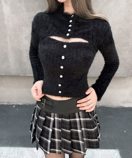 VEILA(ヴェイラ)の「シャギーボレロ付きニットトップス(ニット/セーター・レディース・グレー/ベージュ/ブラック・フリー)」の11枚目の写真