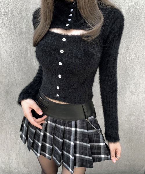 VEILA(ヴェイラ)の「シャギーボレロ付きニットトップス(ニット/セーター・レディース・グレー/ベージュ/ブラック・フリー)」の10枚目の写真