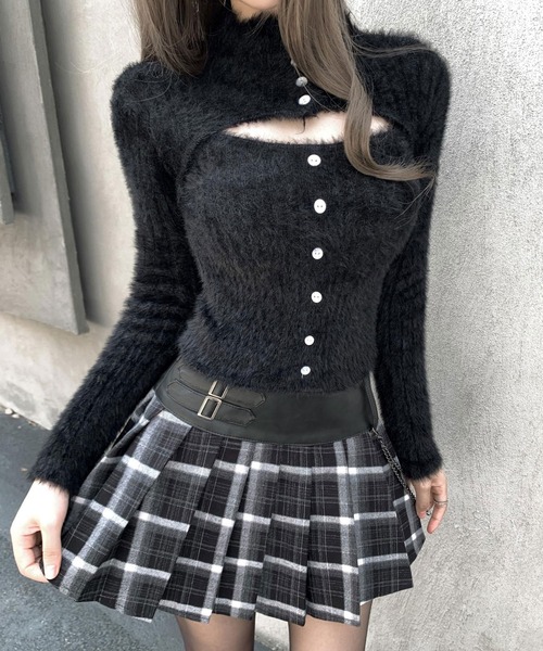 VEILA(ヴェイラ)の「シャギーボレロ付きニットトップス(ニット/セーター・レディース・グレー/ベージュ/ブラック・フリー)」の8枚目の写真