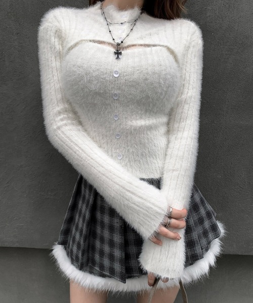VEILA(ヴェイラ)の「シャギーボレロ付きニットトップス(ニット/セーター・レディース・グレー/ベージュ/ブラック・フリー)」の19枚目の写真