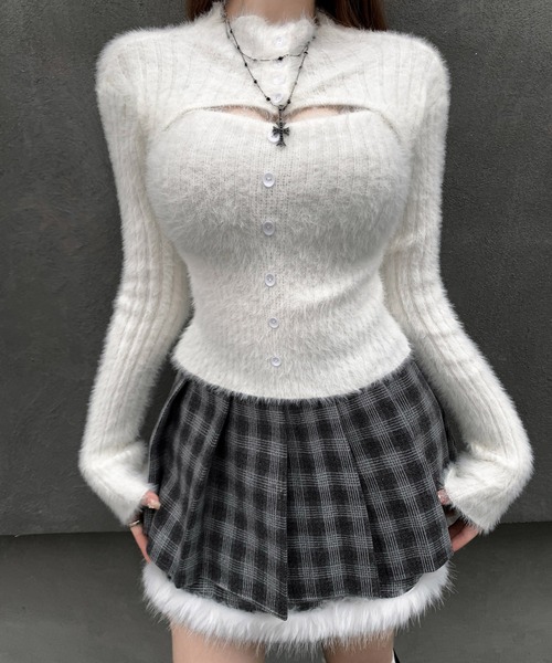 VEILA(ヴェイラ)の「シャギーボレロ付きニットトップス(ニット/セーター・レディース・グレー/ベージュ/ブラック・フリー)」の20枚目の写真