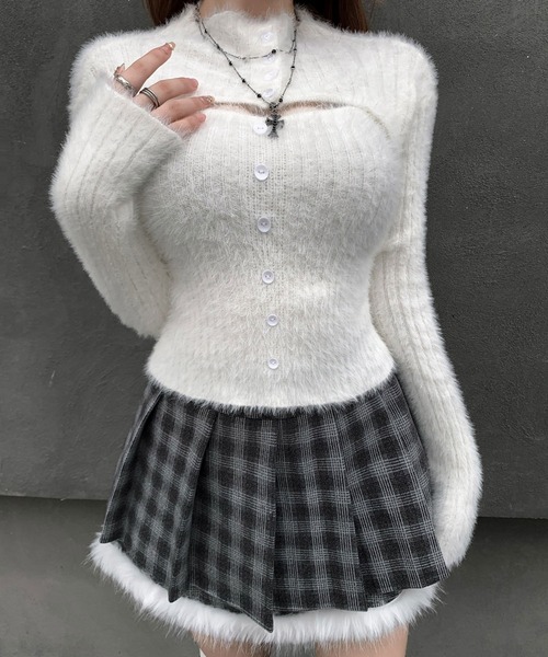 VEILA(ヴェイラ)の「シャギーボレロ付きニットトップス(ニット/セーター・レディース・グレー/ベージュ/ブラック・フリー)」の15枚目の写真