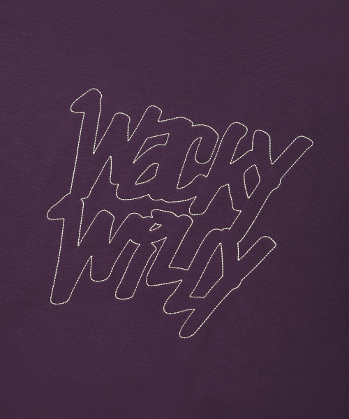 Wacky WiLLy(ワッキーウィリー)の「ステッチレタリングフードパーカー パープル(パーカー・レディース・その他・MEDIUM/LARGE/X-LARGE/SMALL)」の7枚目の写真