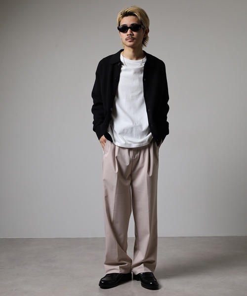 OMNES(オムネス)の「TRストレッチタックパンツ(スラックス・メンズ・ベージュ/ピンクベージュ・L/M)」の11枚目の写真