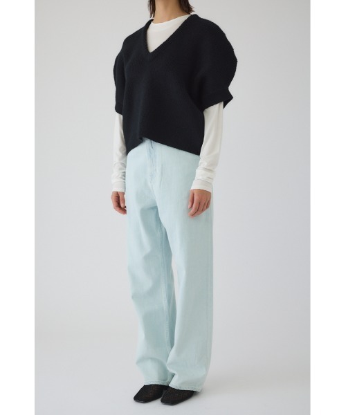 Round knit vest tops ラウンドニットベストトップス(ニット/セーター Round knit vest tops ラウンドニットベストトップス(ニット/セーター