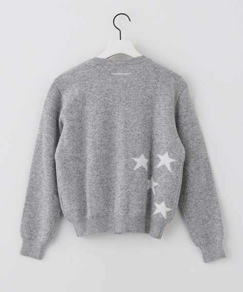 WEBHOUSE(ウェブハウス)の「【Geek Office / ギークオフィス】WEBHOUSE / Shooting Star Angel Cardigan(カーディガン/ボレロ・レディース・レッド/グレー・FREE)」の4枚目の写真