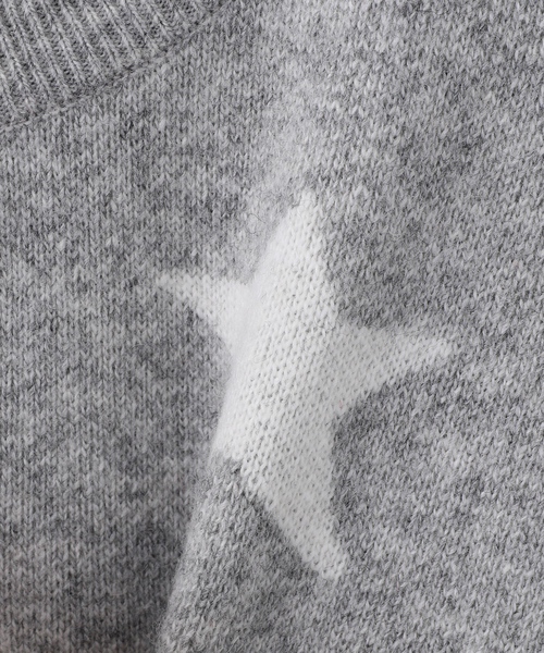 WEBHOUSE(ウェブハウス)の「【Geek Office / ギークオフィス】WEBHOUSE / Shooting Star Angel Cardigan(カーディガン/ボレロ・レディース・レッド/グレー・FREE)」の9枚目の写真